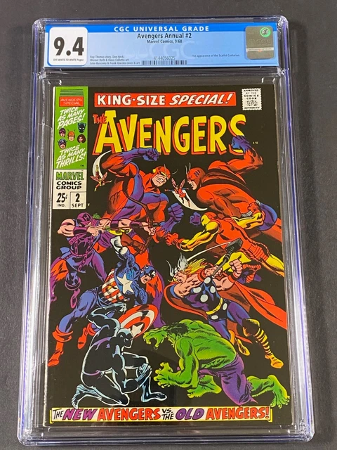 Avengers Annual #2 1968 CGC 9.4 4144056025 John Buscema 1stApp Scarlet Centurion