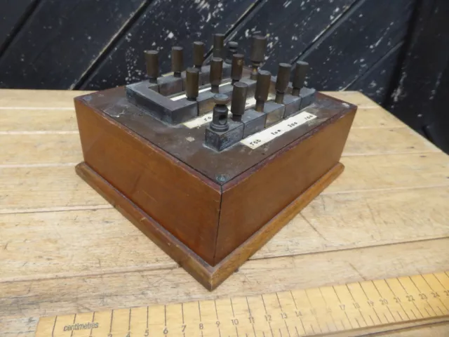 Antique Wheatstone Bridge / Resistance Bridge / Decade box - electrical test box Antique Wheatstone Bridge / Resistance Bridge / Decade box - electrical test box