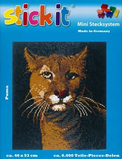 Mini Stecksystem Puma ca. 6.000 Teile mit XXL-Steckvorlage Nr. 41177  Schreiben