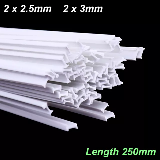 ABS Plastic I Beam Girder Rolled Steel Joist Section DIY Model Building 250mm