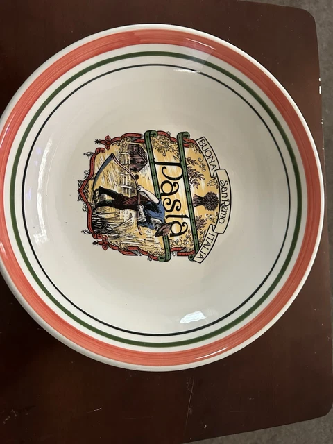 BUONA SAN REMO Italia 12 x 3” Pasta Serving Bowl Made in Italy