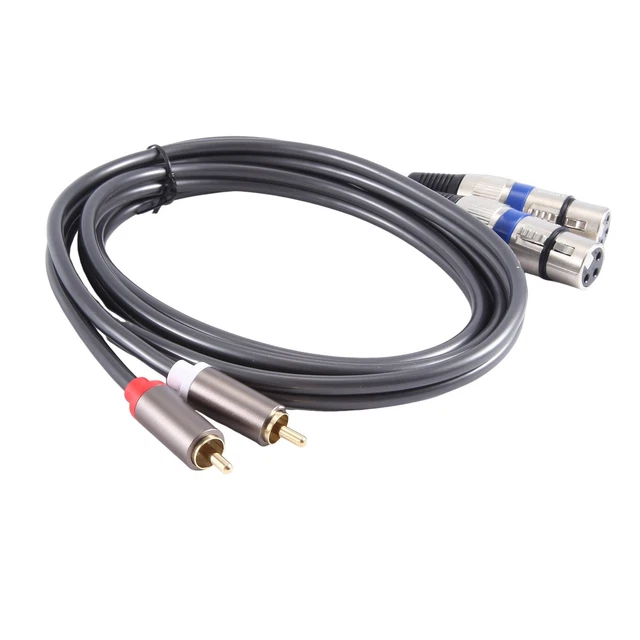 XLR naar Tulp kabel (m/m) - Nedis - 3 meter (Gebalanceerd, Stereo) Nedis XLR naar Tulp kabel (m/m) - Nedis - 3 meter (Gebalanceerd, Stereo) Nedis