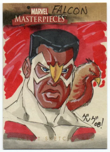 2008 Marvel Masterpieces Sketches Falcon by Unknown Artist 1/1