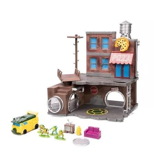 Teenage Mutant Ninja Turtles Nano Scene with 4 Nano Metal Figs Playset