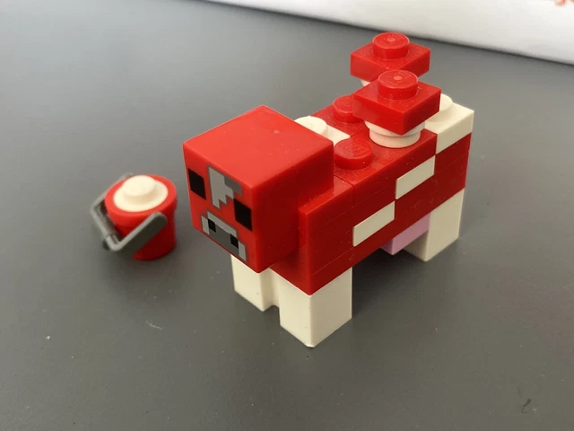 LEGO MINECRAFT FIGURINE mineCow02 Vache champignon Set 21179 EUR 3,95