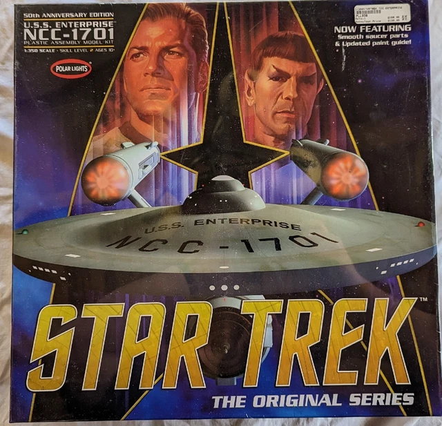 Polar Lights 1/350 Scale Star Trek TOS Enterprise 50th Anniversary Model Kit