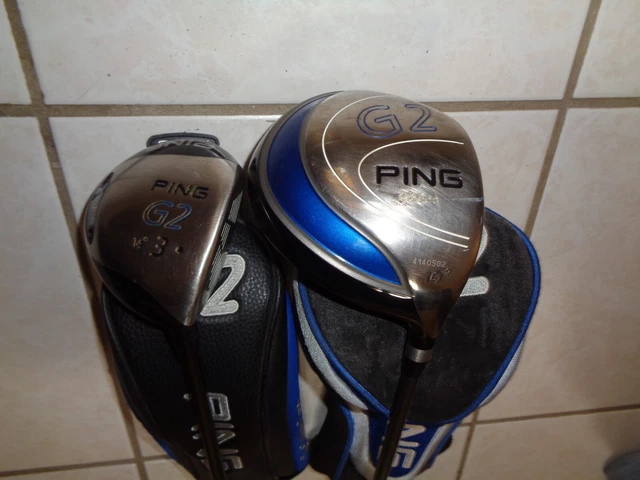 Ping G2 460cc Driver & 3 Wood Soft Regular Flex RH w/ Headcovers