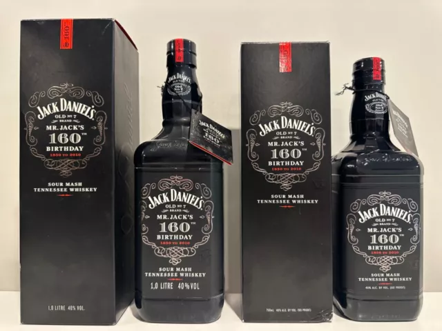 Jack Daniels, Mr Jacks 160th Birthday Bottle Set USA release only