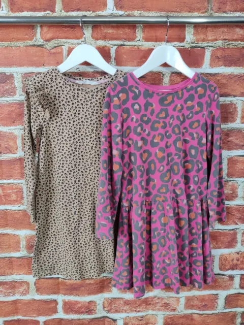 Girls Bundle Age 5-6 Years Next H&M Animal Print Dress Long Sleeve Kids 116Cm