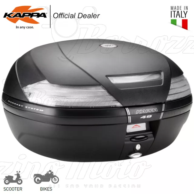 Bauletto Valigia Kappa K49Nt K49 Tech = Givi 47 Lt Nero Monokey Universale Moto