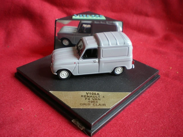 Maquette Renault 4 F4 Van 1963 Gris Clair échelle 1:43 Par Vitesse - Neuve