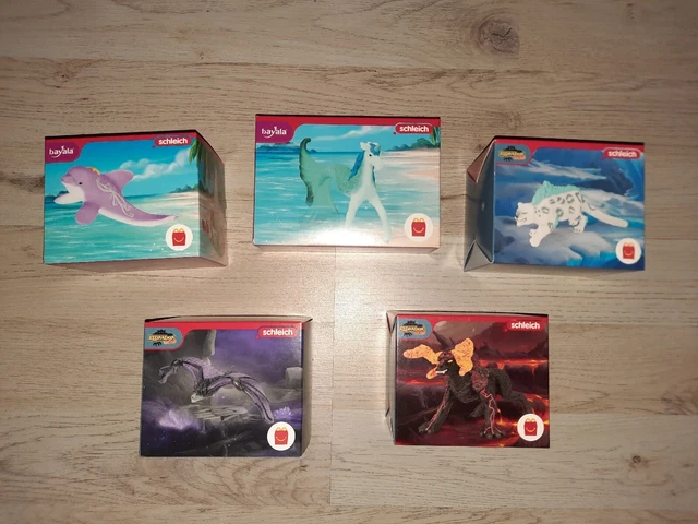 McDonalds Happy Meal Schleich 5 Tiere Spielzeug 2023 Neu
