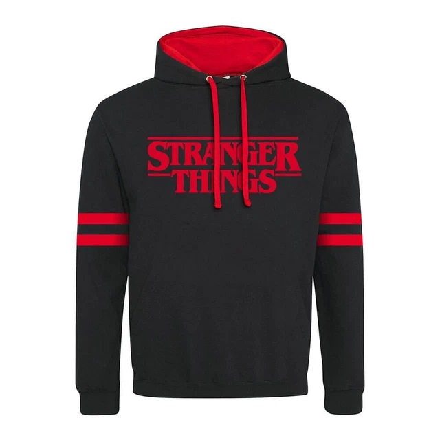 Unisex Stranger Things Logo Black Hoodie - Sizes Small to XX Large