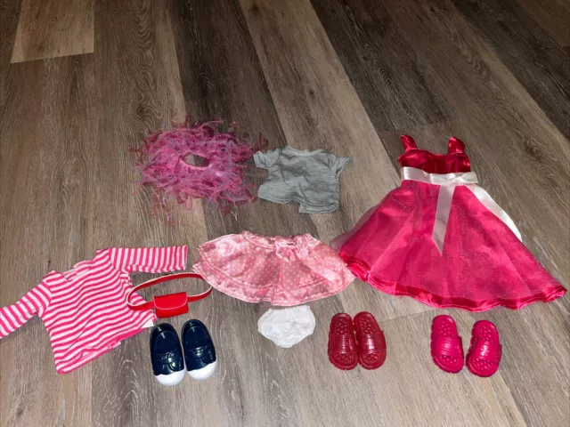 18” Doll Clothes Shoes & Accessories Lot Fits American Girl Dolls EUC