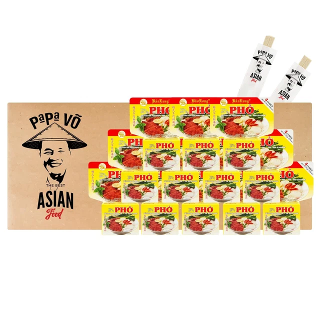 12x75g Bao Long Bouillonwürfel für Pho Bo Vietnamesische Reisnudelsuppe Gewürz