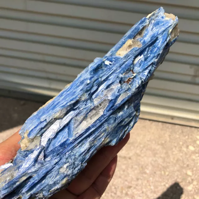 2.29lb  Rare! Natural beautiful Blue KYANITE with Quartz Crystal Specimen Rough