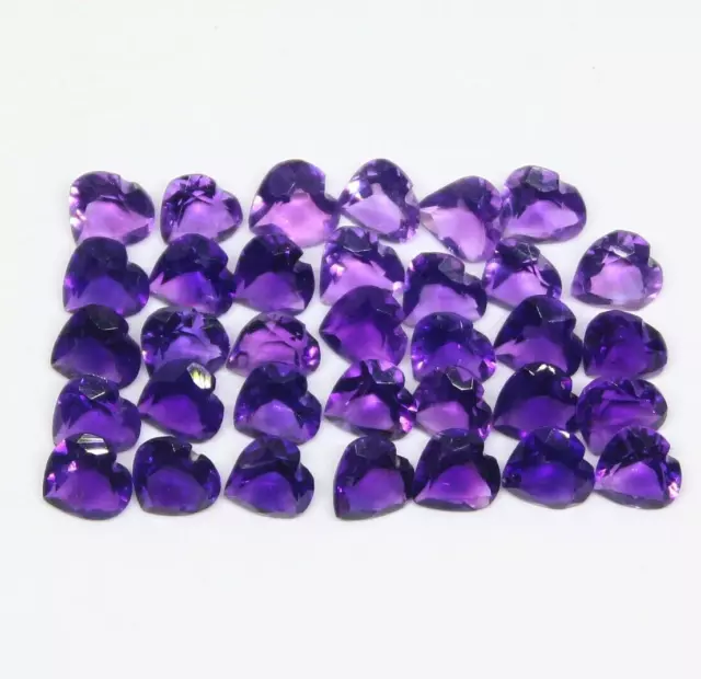 Natural African Amethyst Heart Cut 5 mm Loose gemstone Wholesale Lots 200 Pieces