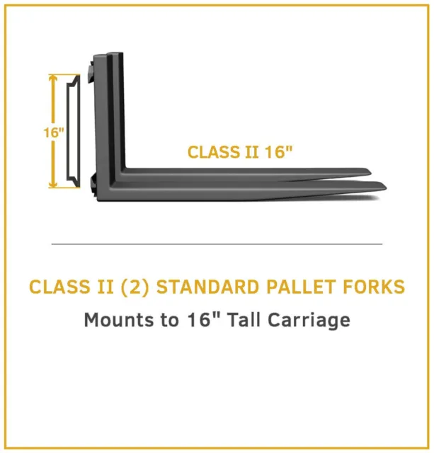 NEW Forklift Forks + 60" Long Class 2 + 5200 Capacity + Flat Rate Ship + Magna