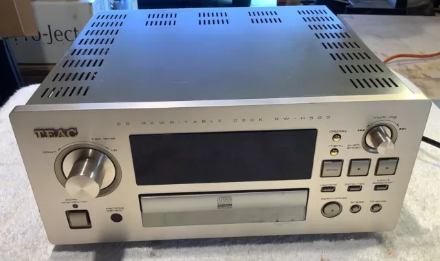 Teac RW-H500 CD Recorder, Used ,Faulty, No Box, With Remote And Optical Cable.