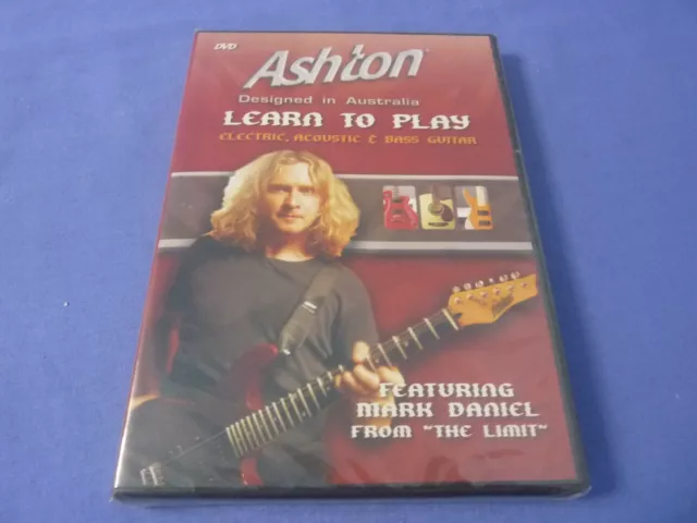 Ashton Learn To Play Electric, Acoustic & Bass Guitar DVD R0 New Sealed
