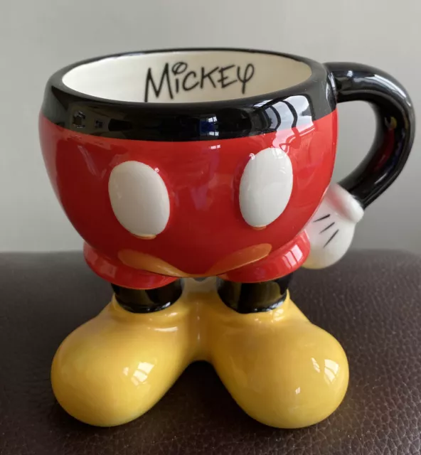 Disney Parks Coffee Mug Cup Best of Mickey Mouse Icon Body Signature