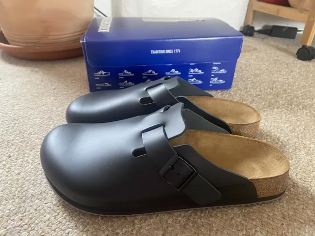 Chef Birkenstock Boston Super Grip Clog in schwarz *GRÖSSE 10,5 UK*