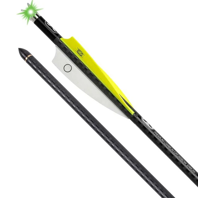 TenPoint EVO-X CenterPunch Alpha-Blaze Carbon 20" .001" Arrows 3pk Grn HEA-749.3