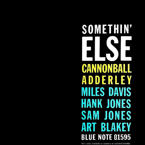 Cannonball Adderley Somethin Else remastered reissue vinyl LP NEW/SEALED