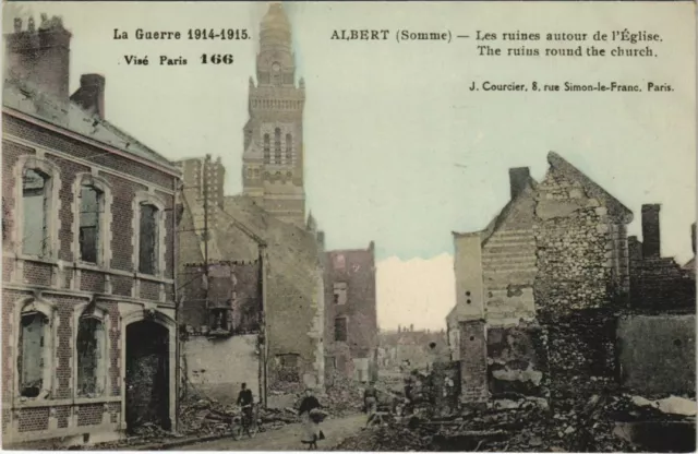 CPA Guerre Military ALBERT Les Ruines around the Church (807959)