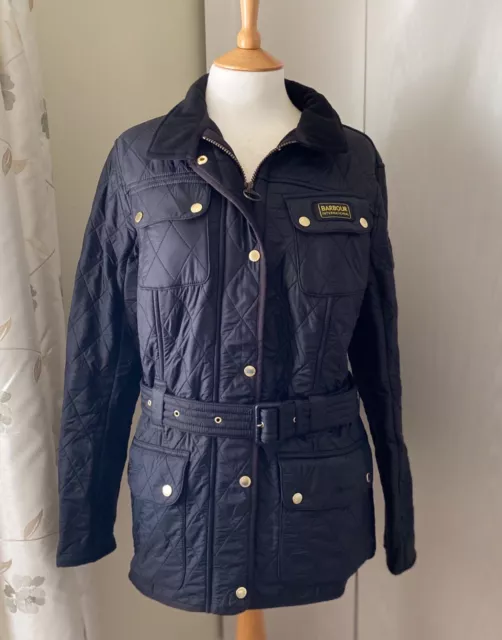 Barbour Women’s International Polarquilt Quilted Jacket Black UK 18
