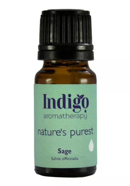 Indigo Herbs Sage Essential Oil 10ml (Steam Distilled)