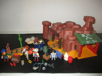 PLAYMOBIL WESTERN 5246 Mine D'or + Notice Sudiste / / Cowboy / Shériff EUR 45,50 - PicClick FR