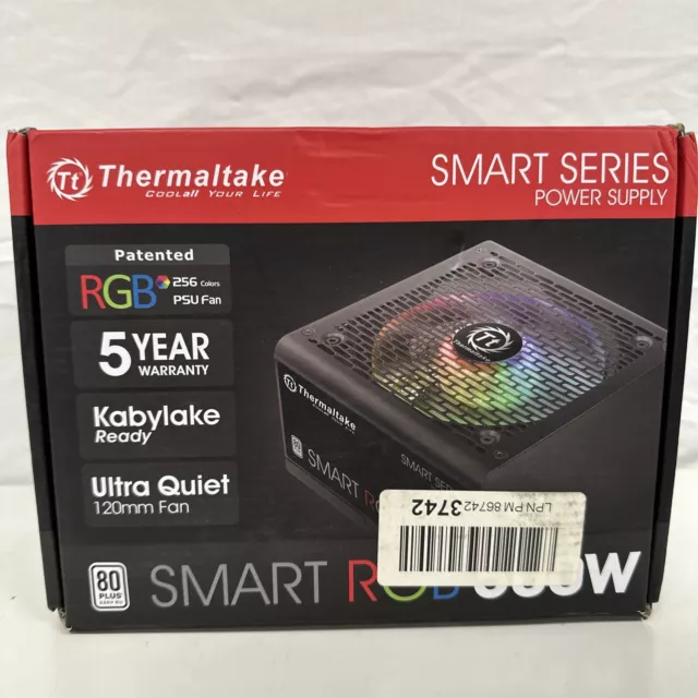 Thermaltake SMART RGB 500W 80 PLUS Power Supply *A-GRADE* (FREE SHIPPING)