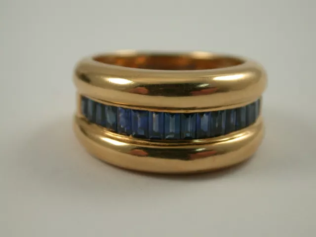 hochfeiner Saphir Designerring Gelbgold  750 Juwelierware Tännler of Switzerland
