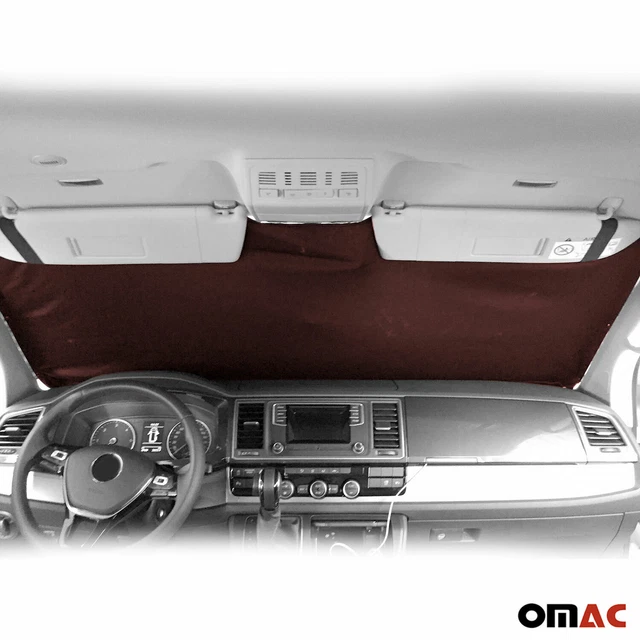 OMAC Autovorhang-Set Für VW Crafter (2006–2017) – Frontscheibe & Seitenfenster, 3-tlg., Grau/Schwarz