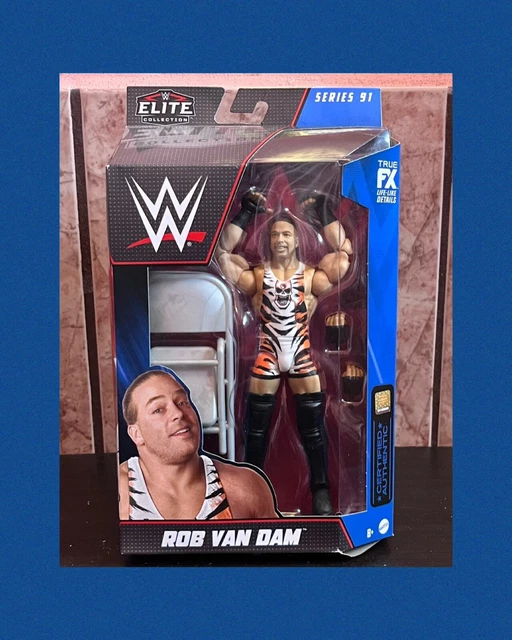 WWE Mattel Rob Van Dam Elite Series 91 Figure (Minor Box Damage) WWE Mattel Rob Van Dam Elite Series 91 Figure (Minor Box Damage)
