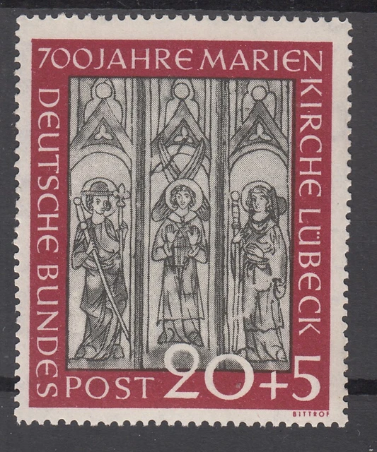 20+5 Pf Marienkirche Mi 140 I ** Plattenfehler I Luxus!