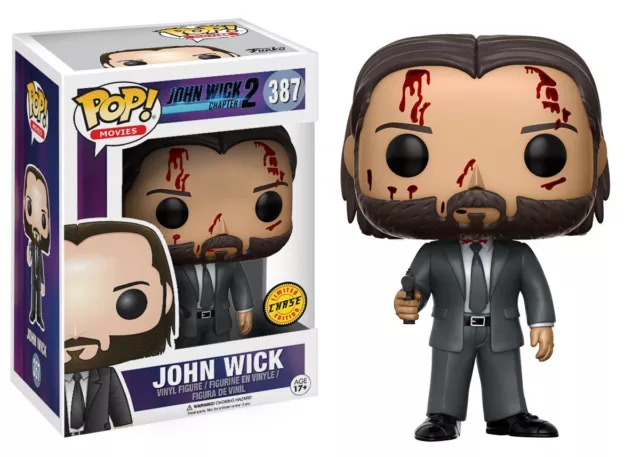 John Wick Chase Chapter 2 Keanu Reeves POP! Movies #387 Vinyl Figur Funko