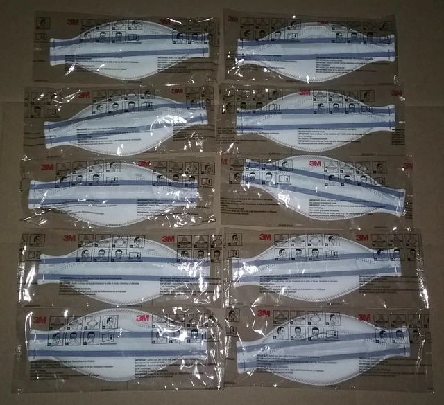 Mascherina N95 3m Mascherina 3M Aura N95 Monouso - Respiratore Antipolvere E Protezione Viso, Certificato NIOSH Casco Nos Ns9