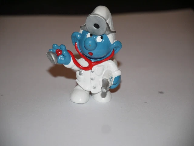 Figurine Schtroumpf Médecin 2018 – PEYO, Collection EN429, Plastique, Sans Boîte