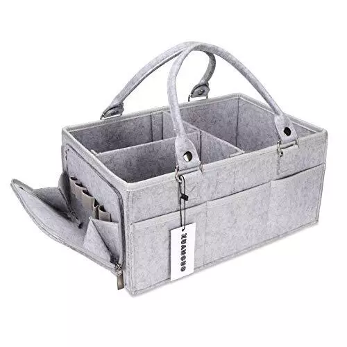 XUANGUO Baby Diaper Caddy Organizer with Handle Gender Neutral Baby Stuff Large