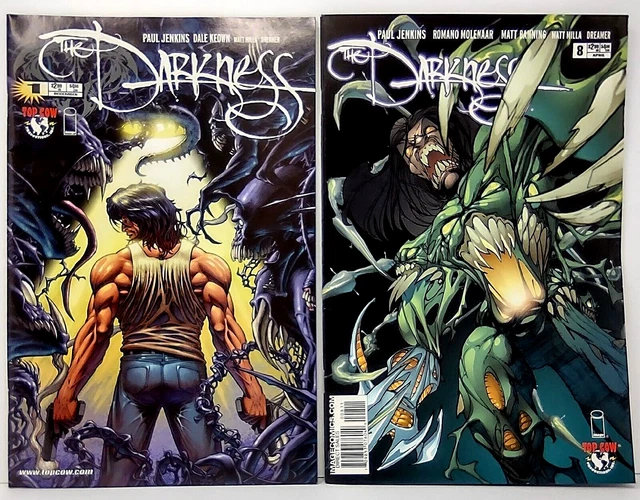 The Darkness Volume 2 Issues 1 And 8 Top Cow Image Comics 2002-2004 First Print
