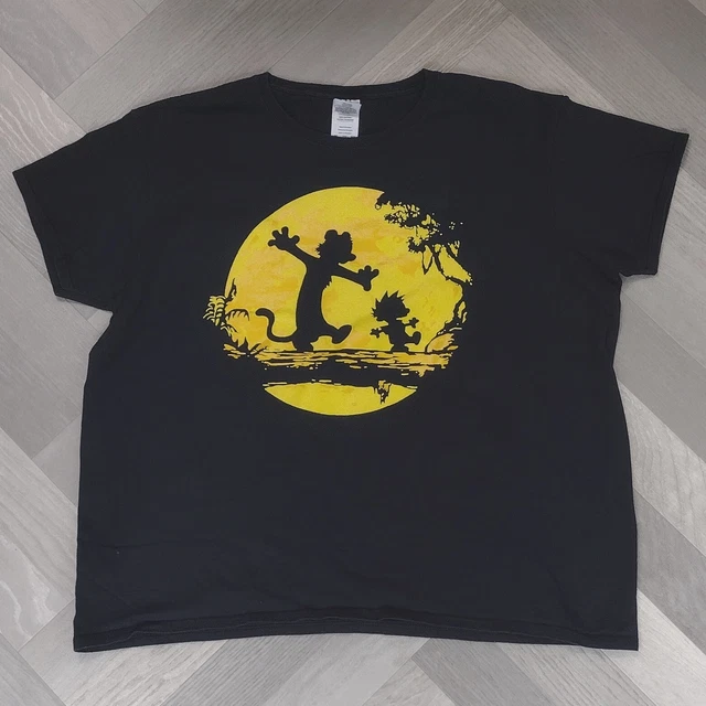Calvin And Hobbes 90s Comics Modern Vintage Style XXL Men Women Unisex T-shirt