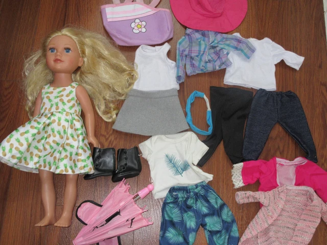 Journey girls 18 doll with clothes lot Blonde hair blue eyes