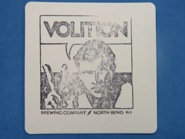 Beer Bar Coaster ~ VOLITION Brewing Craft Brewery ~ North Bend, WASHINGTON