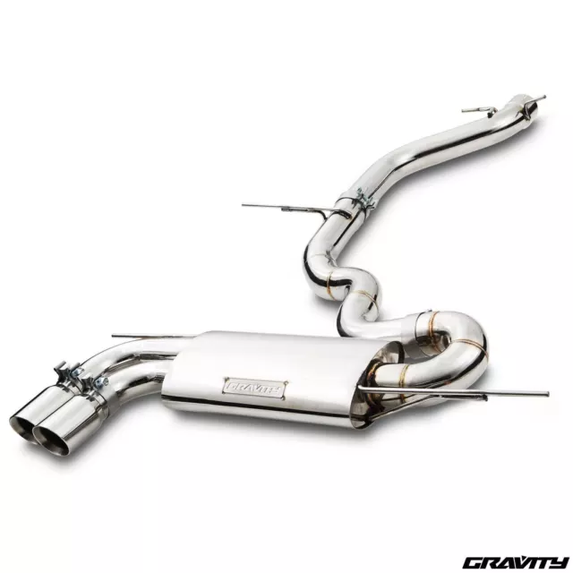 3" Stainless Cat Back Exhaust System For Volkswagen Golf Mk5 2.0T Fsi Gti 04-09