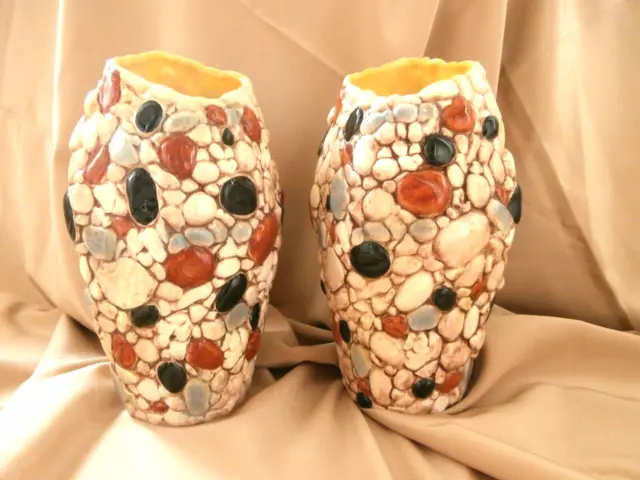 x1 Sylvac Pottery Vase large Pebble finish 3368 RETRO VINTAGE Kitsch mid century