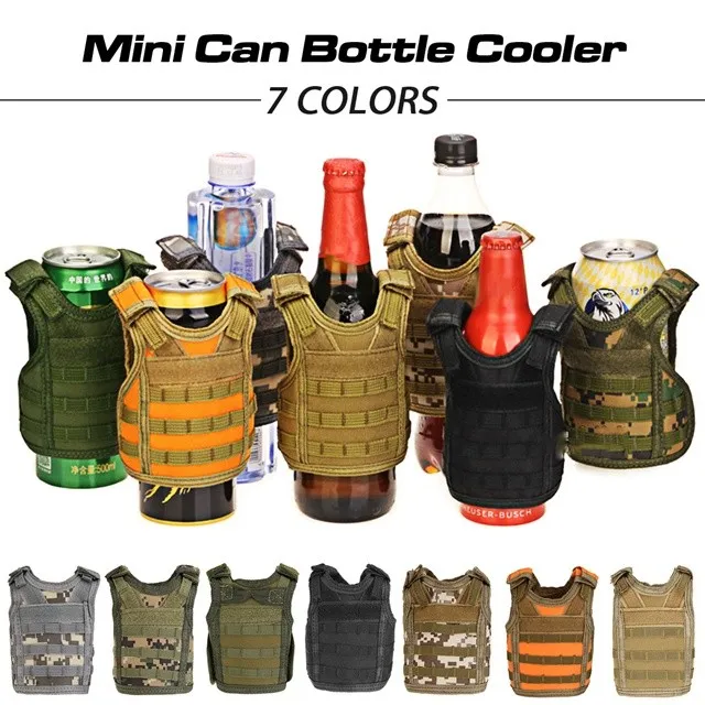Tactical Premium Beer Molle Mini Miniature Hunting Bottle Vests Beverage Case