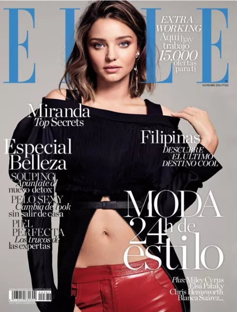 MIRANDA KERR Elsa Pataky ELLE Magazine Spain November 2016 ELENA MELNIK New