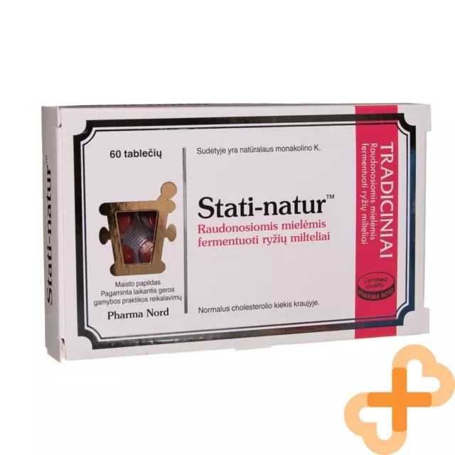 Stati-Natur 2.5mg 60 Tablettes Rouge Levure Fermenté Riz Poudre Cholestérol